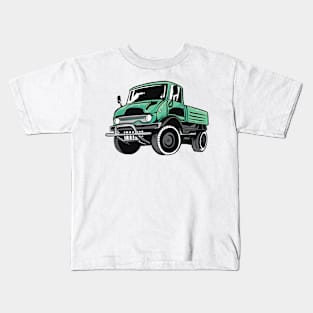 Cool Big Green truck Kids T-Shirt